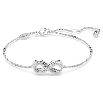 swarovski hyperbola bracelet infinity white rhodium plated
