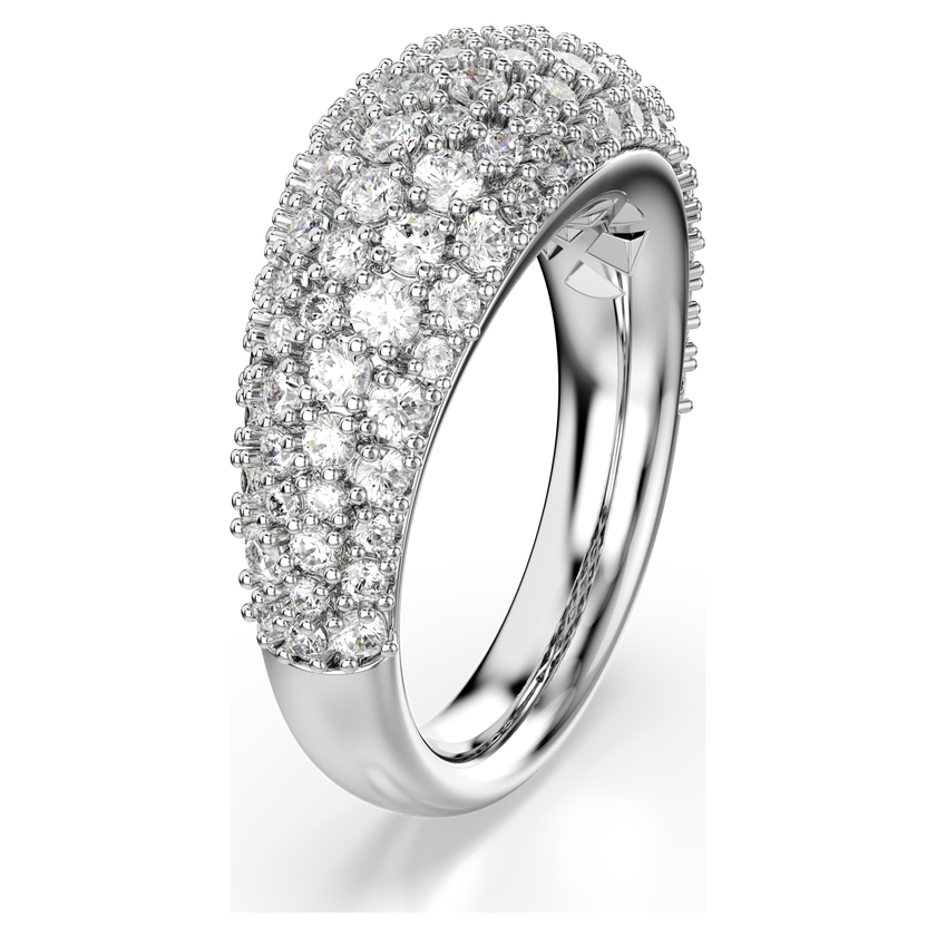 swarovski sublima ring  white  rhodium plated