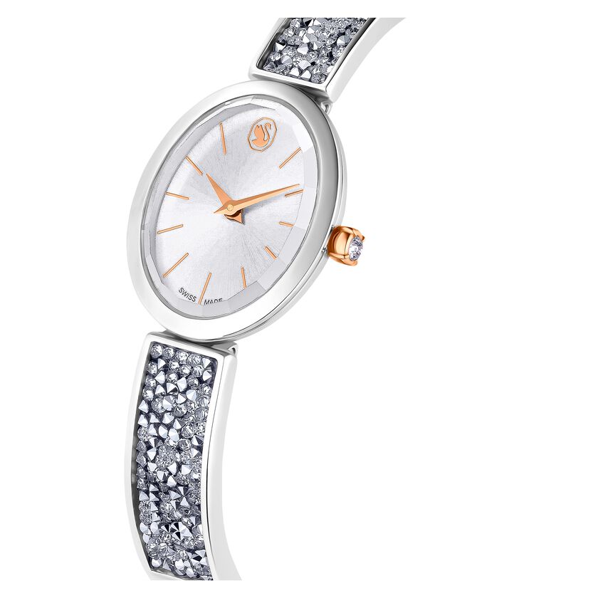 Buy Swarovski Crystal Rock Oval watch, Swiss Made, Metal bracelet ...