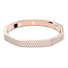 swarovski dextera bangle octagon shape white rose gold tone plated