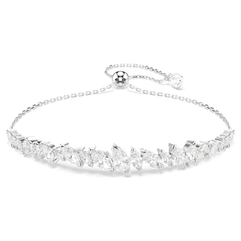 swarovski mesmera bracelet  marquise cut  white  rhodium plated