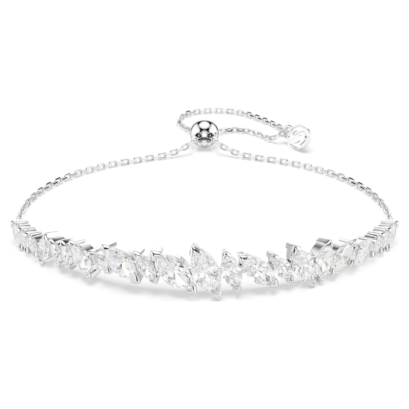 swarovski mesmera bracelet  marquise cut  white  rhodium plated