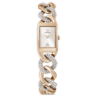 swarovski cocktail watch metal bracelet gold tone champagne gold tone pvd