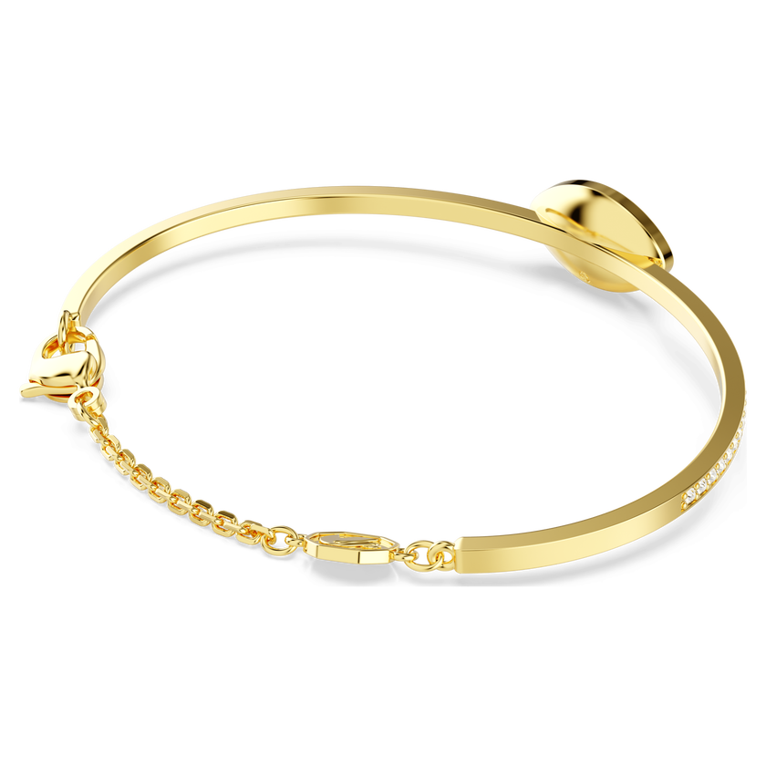 swarovski symbolica bangle  evil eye  blue  18k gold finish