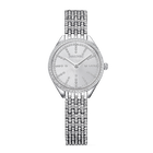 Attract watch, Swiss Made, Metal bracelet, White, Stainless steel