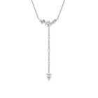 swarovski galaxy y necklace  lab grown diamonds  0 7 ct tw  mixed shapes  sterling silver