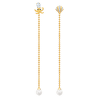 Ocean Octopus Pierced Earrings, Multi-colored, Mixed plating