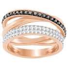 Hero Ring, Gray, Rose-gold tone plated