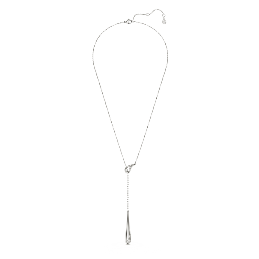 swarovski classica y pendant  round cut  white  sterling silver