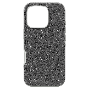 swarovski high smartphone case iphone 16 pro silver tone