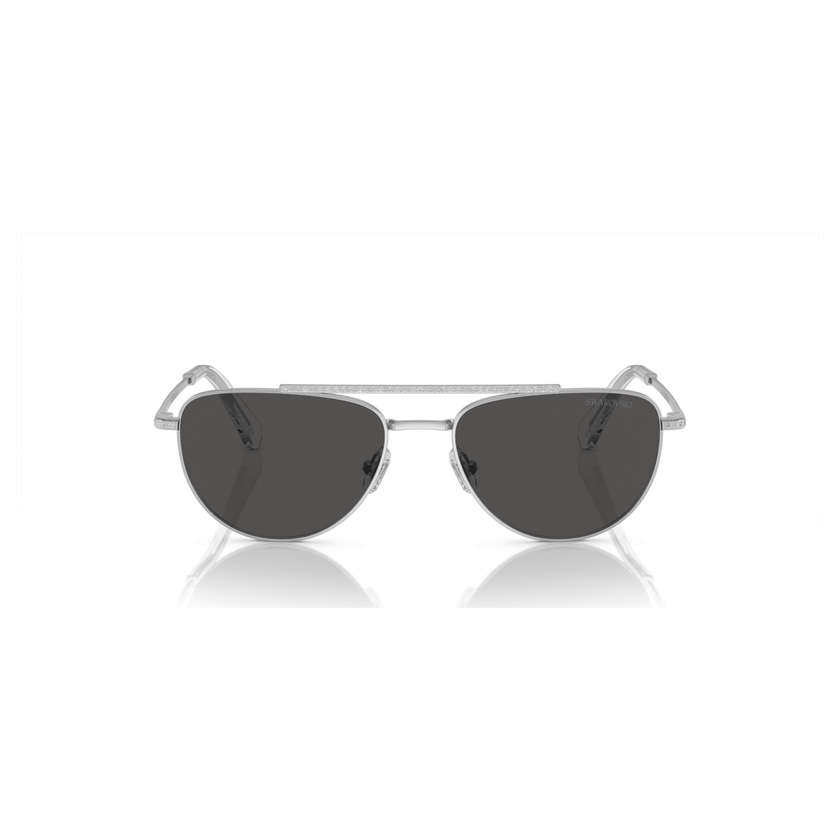 swarovski sunglasses  pilot shape  sk7007el  black