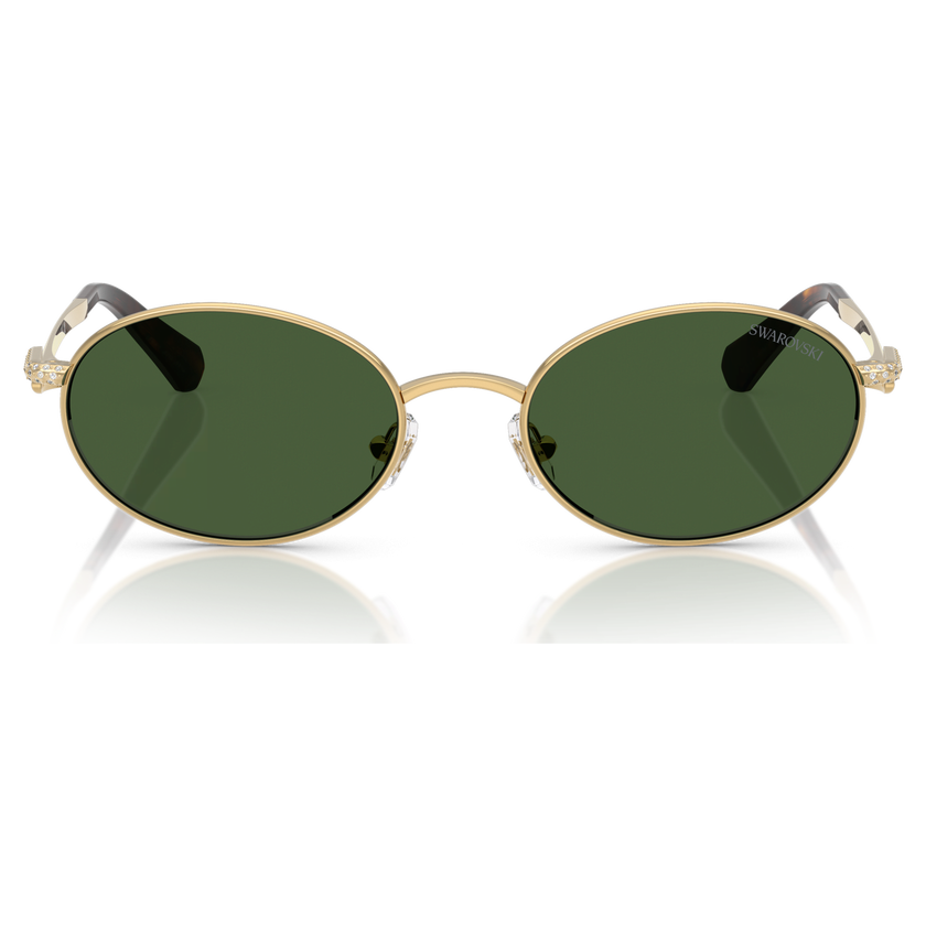 swarovski sunglasses  round shape  green