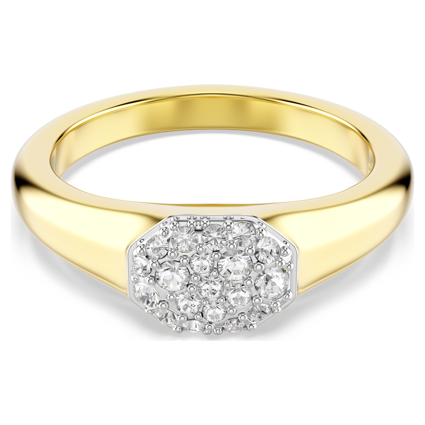 swarovski dextera ring  mixed cuts  white  gold tone plated