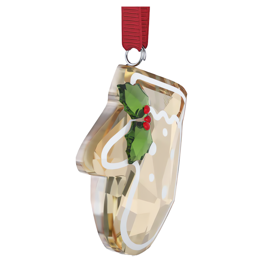 swarovski holiday cheers gingerbread glove ornament