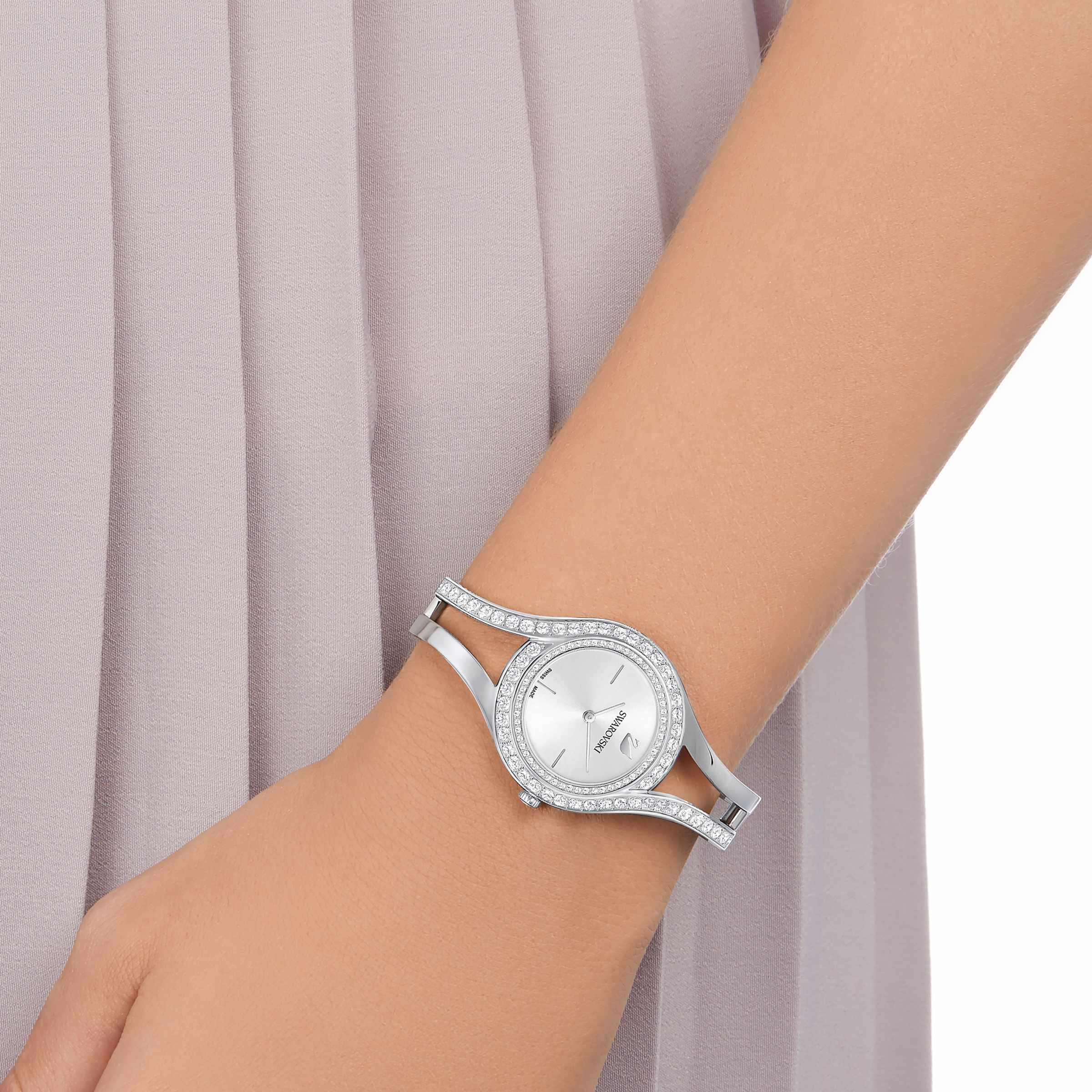 Eternal Watch Metal Bracelet White Silver Tone