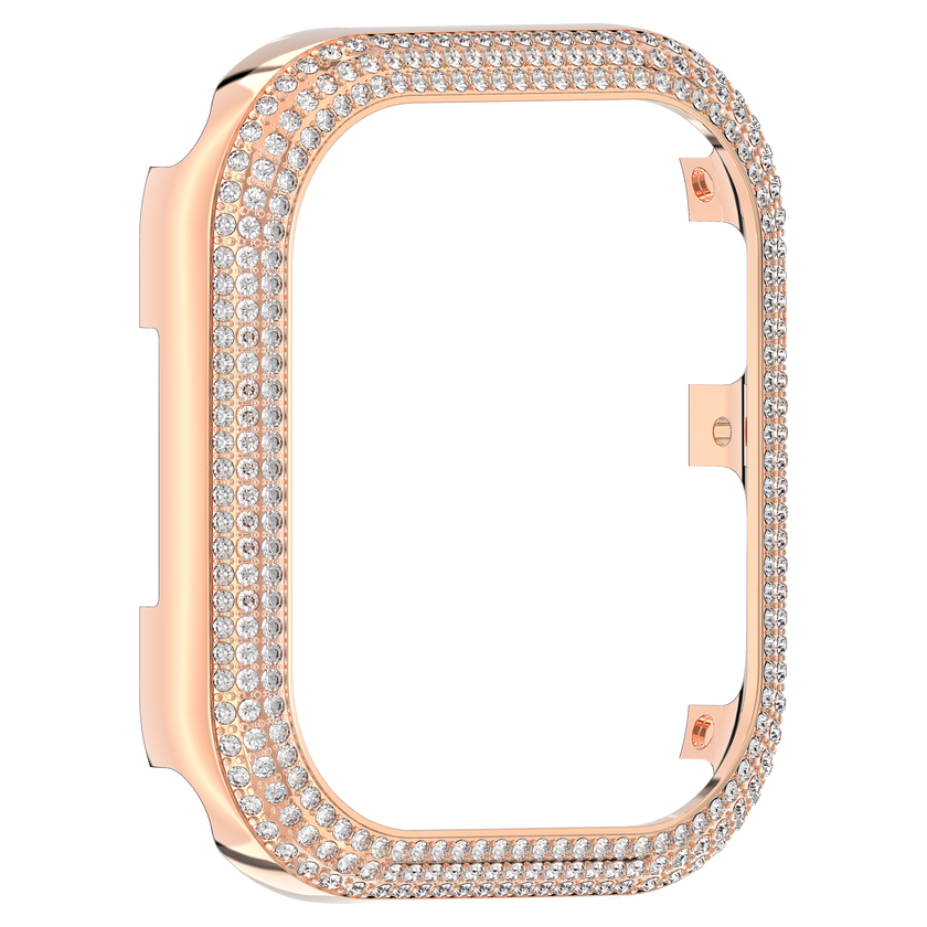 swarovski sparkling case  for apple watch  series 7  41 mm  rose gold tone