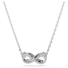 swarovski hyperbola pendant pav infinity white rhodium plated