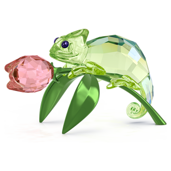 swarovski idyllia chameleon and tulip