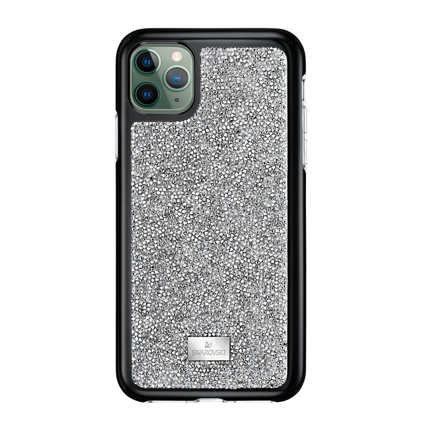 Glam Rock Smartphone Case with Bumper, iPhone® 11 Pro, Silver tone