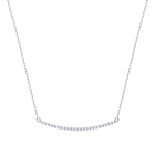 Only Necklace, White, Rhodium plating