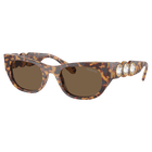 Sunglasses, Oval shape, SK6022, Brown