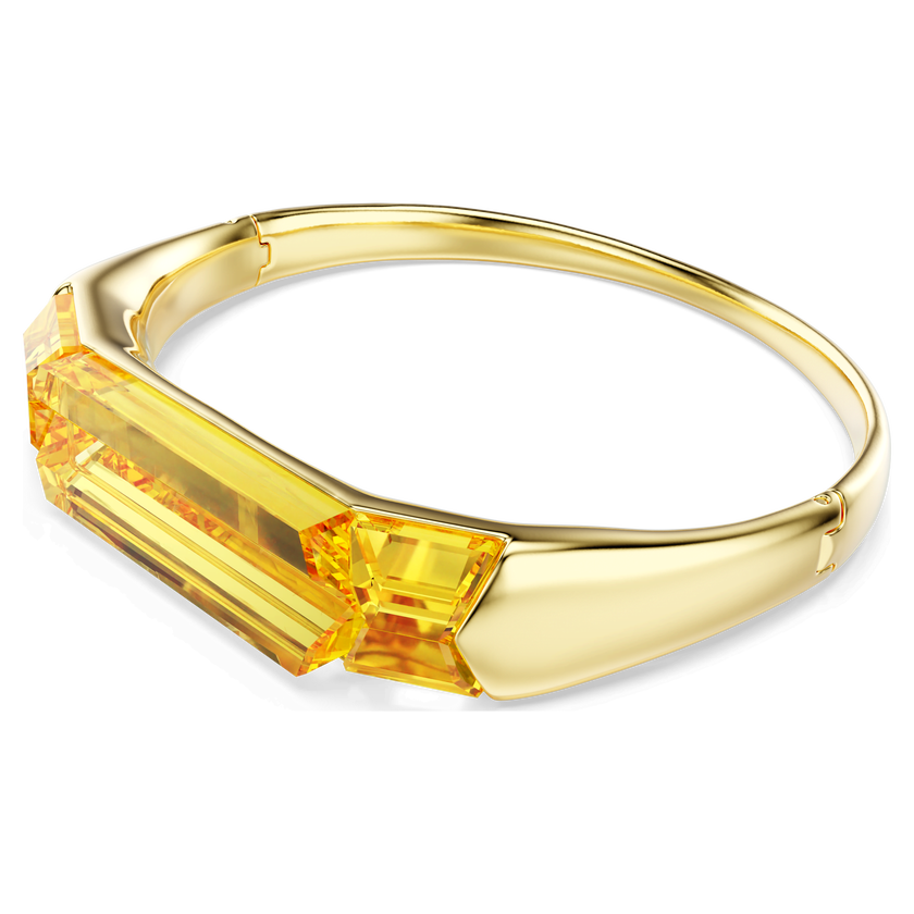 swarovski lucent bangle  yellow  gold tone plated