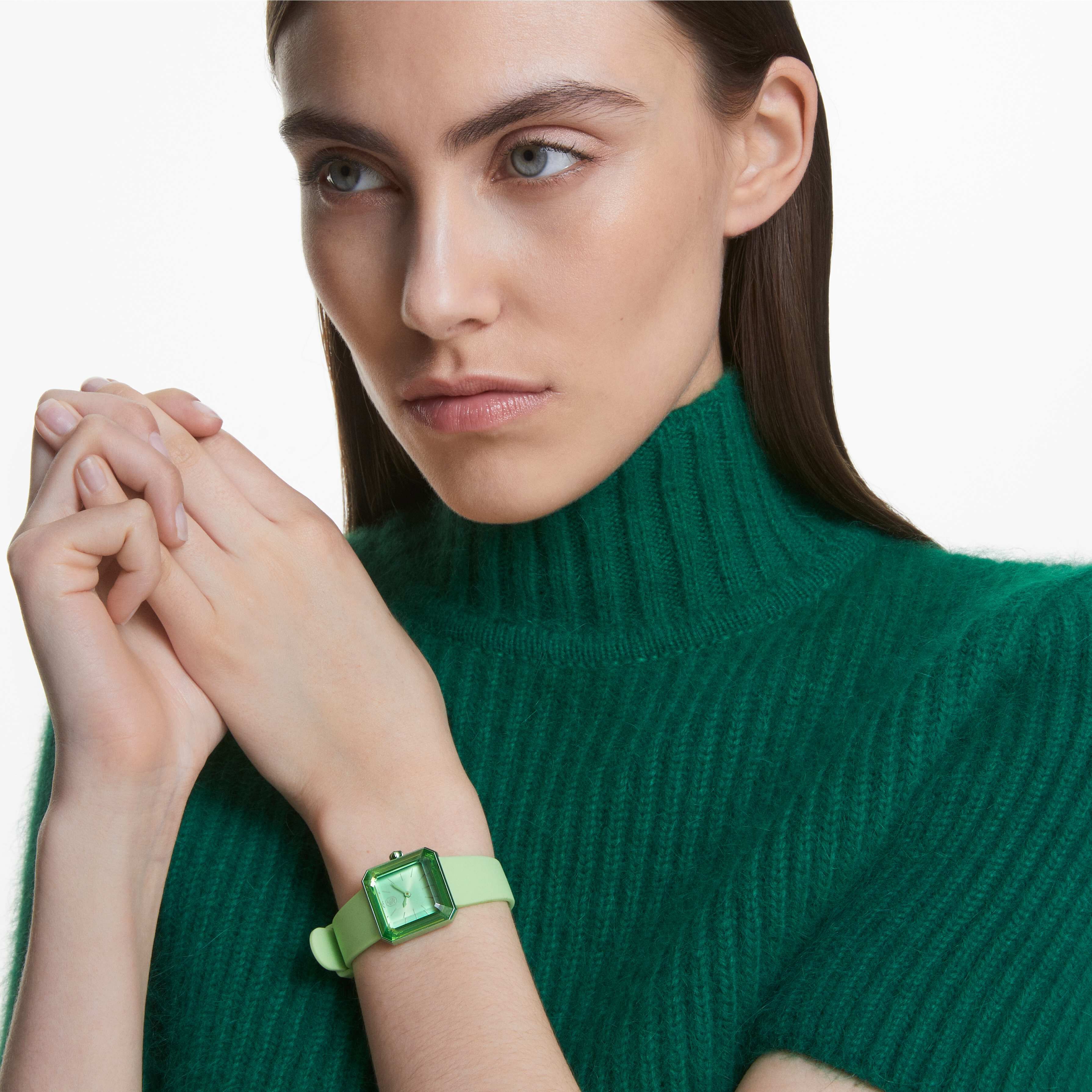 Green swarovski watch 2025