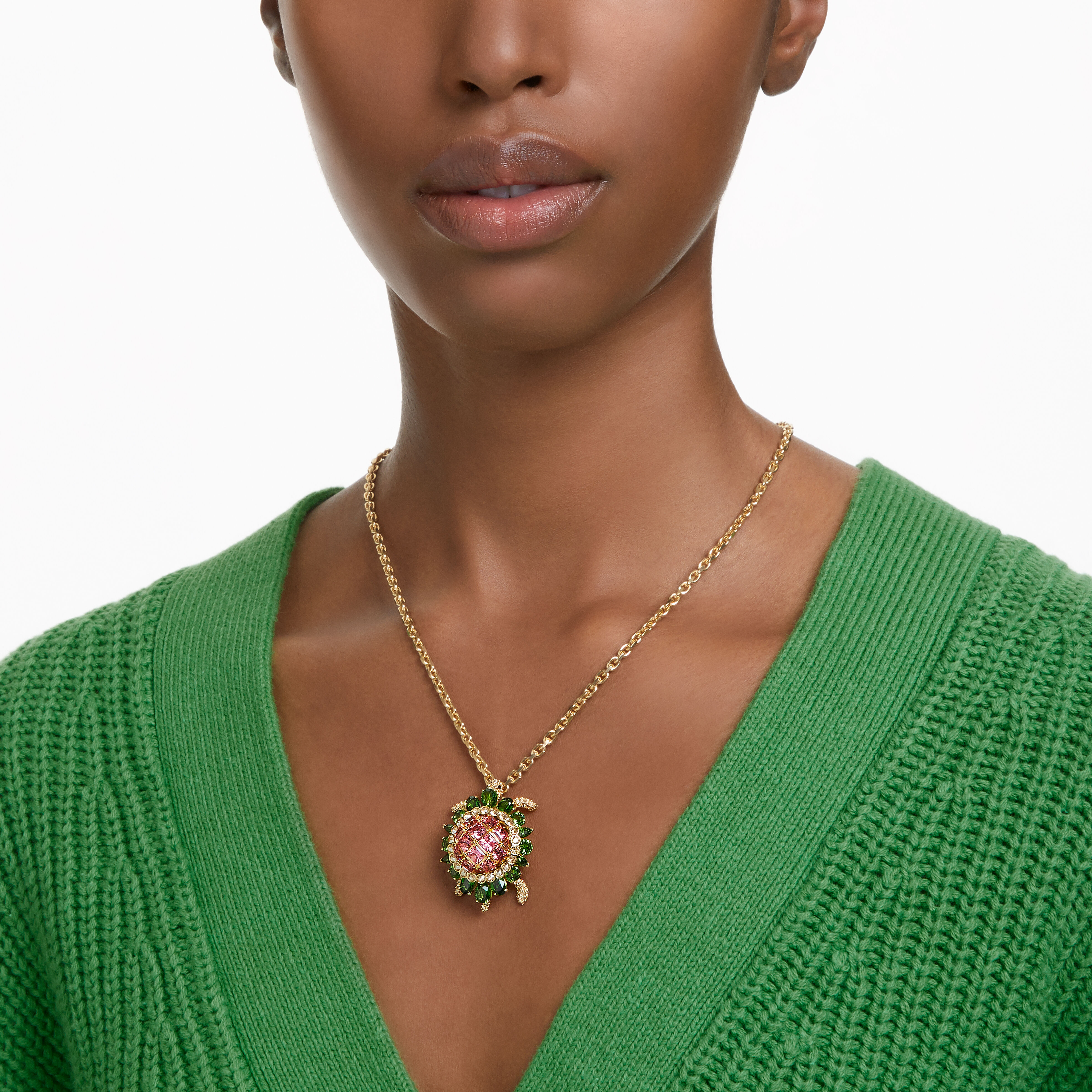 Idyllia pendant Turtle Multicolored Gold tone plated