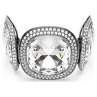 swarovski una angelic bracelet  cushion cut  white  ruthenium plated