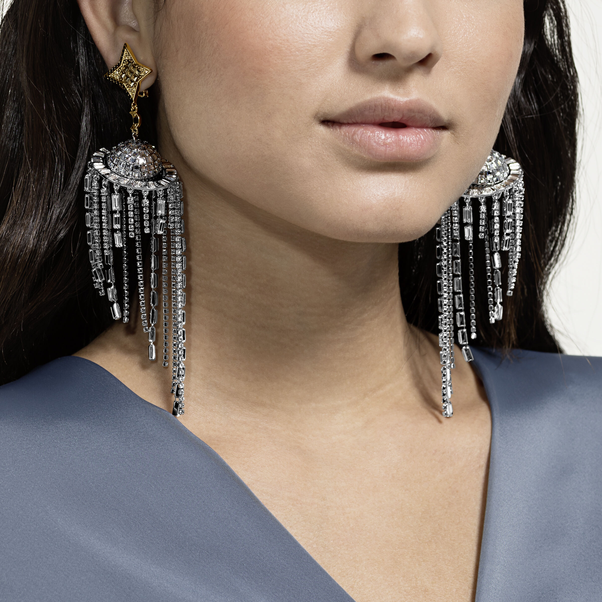 Swarovski fit deals earrings black