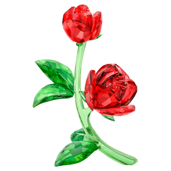 swarovski red rose