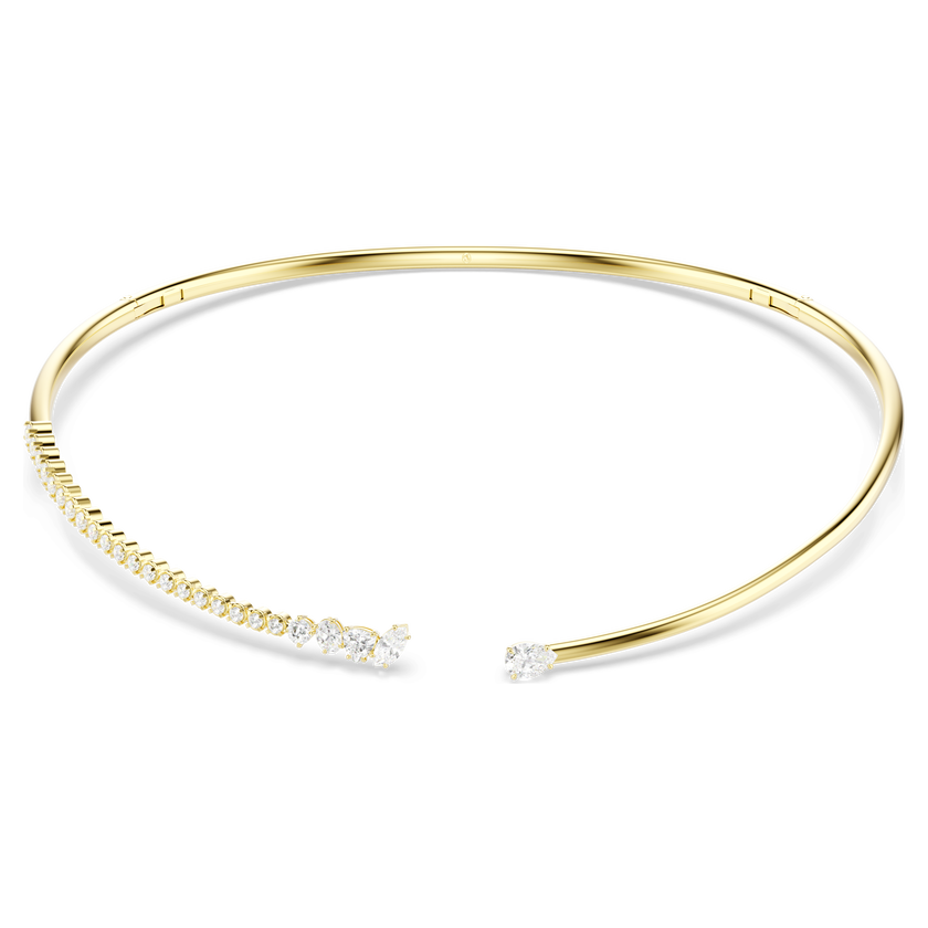 swarovski mesmera choker  mixed cuts  white  18k gold finish