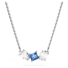 swarovski mesmera pendant mixed cuts blue rhodium plated