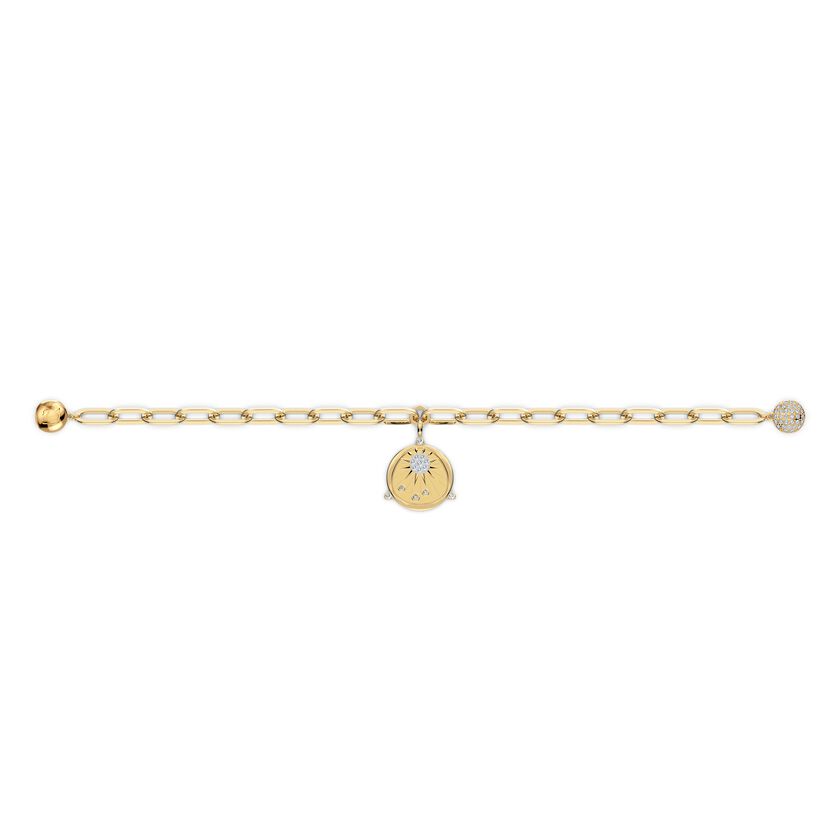 The Elements Sun Bracelet, White, Gold-tone plated