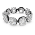 swarovski harmonia bracelet cushion cut crystals white mixed metal finish