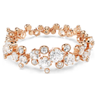 swarovski constella bracelet  round cut  white  18k rose gold finish