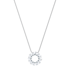 Naeli Pendant, White, Rhodium plating