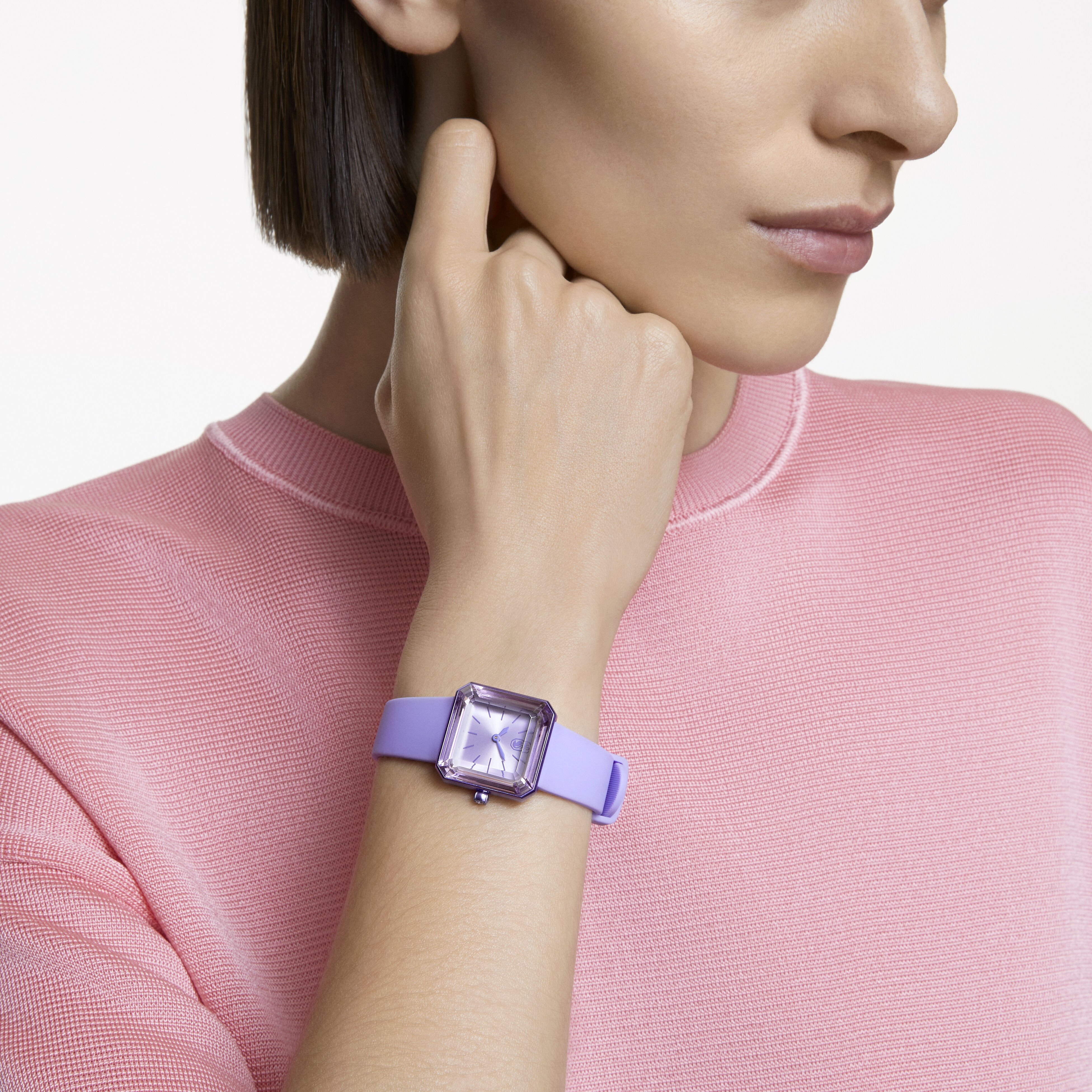 Swarovski watch purple discount