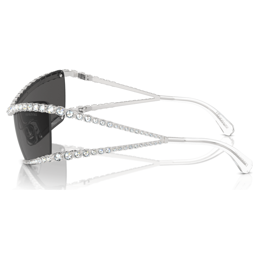 swarovski sunglasses  mask  silver tone