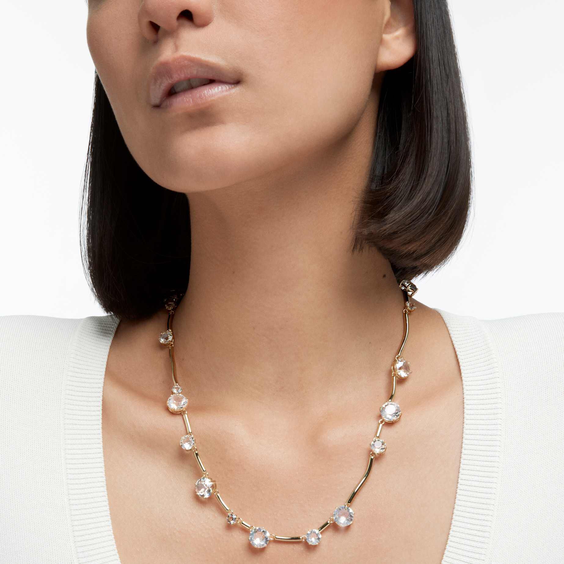 Swarovski crystal gold 2025 necklace