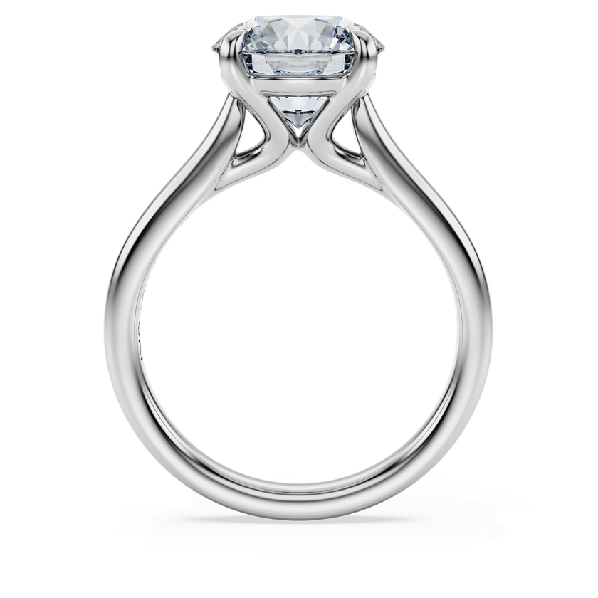 swarovski eternity solitaire ring  laboratory grown diamonds 3 ct tw  round cut  18k white gold