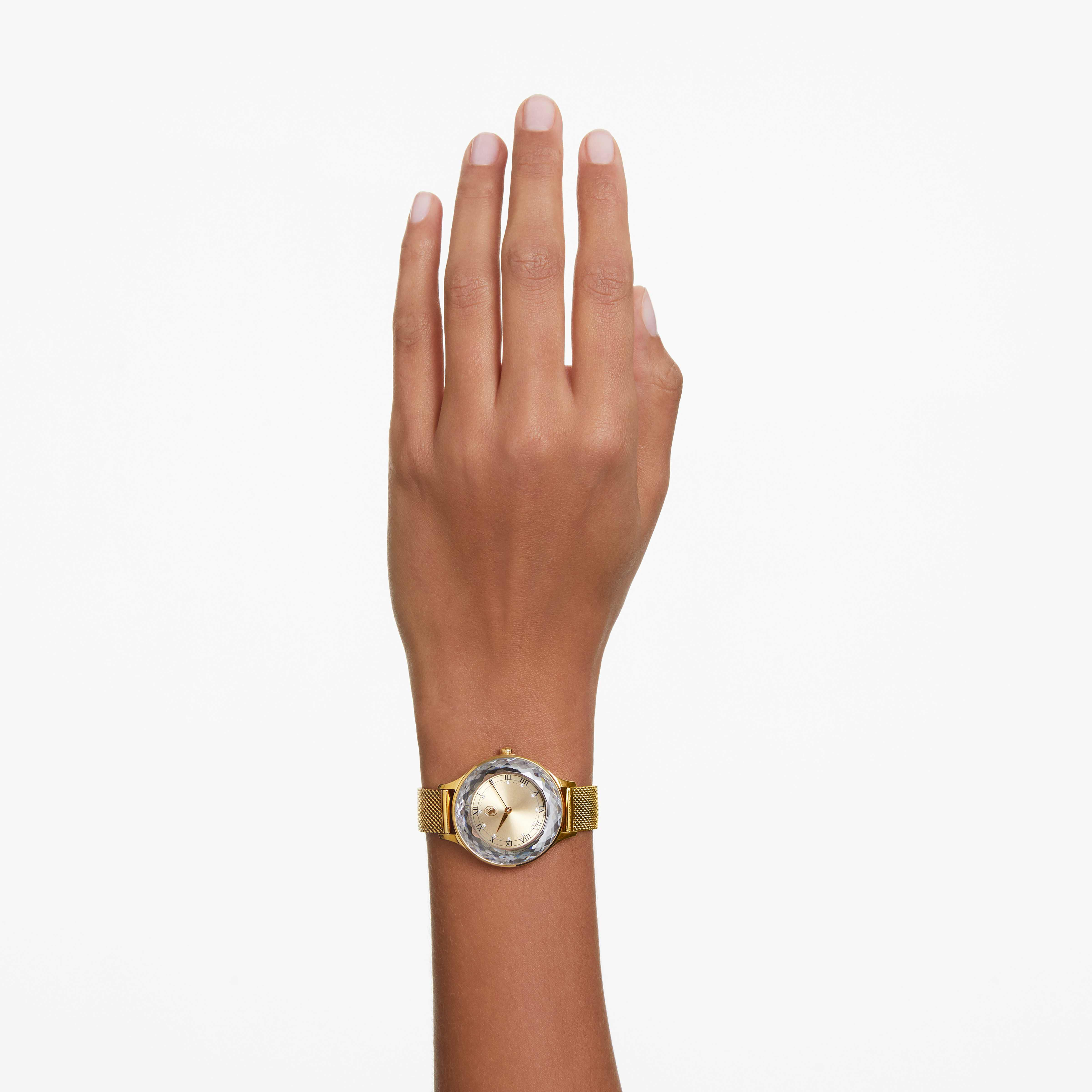 Buy Swarovski Octea Nova watch Swiss Made Metal bracelet Gold tone Gold tone finish