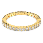 swarovski matrix vittore ring  round cut  white  18k gold finish