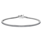 swarovski eternity tennis bracelet laboratory grown diamonds 1 5 ct tw 18k white gold