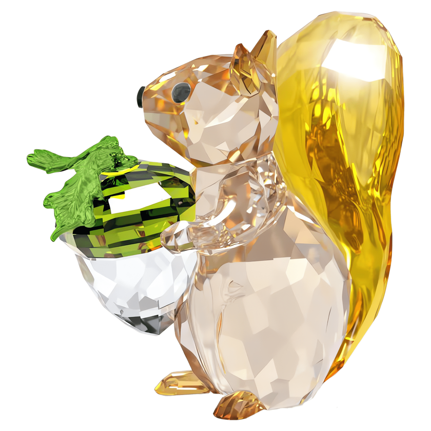 swarovski idyllia squirrel and acorn