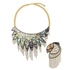 Shimmering Set, Dark multi-colored, Mixed metal finish