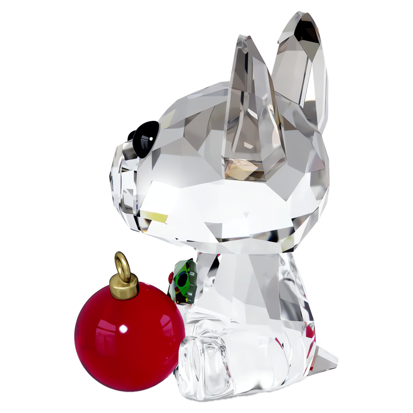 swarovski holiday cheers french bulldog