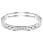 Further Wide Bangle, White, Stainless steel