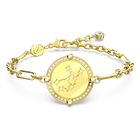 Zodiac bracelet, Virgo, Gold tone, Gold-tone plated