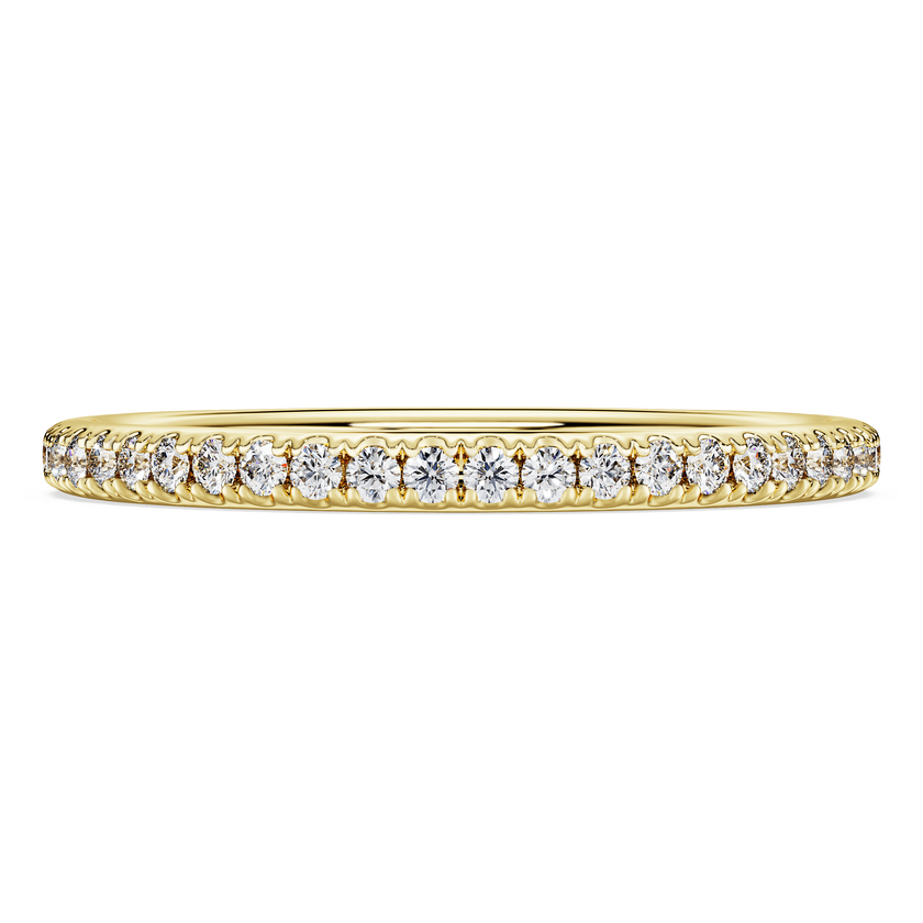swarovski eternity band ring  lab grown diamonds 0 2 ct tw  round shape  18k yellow gold